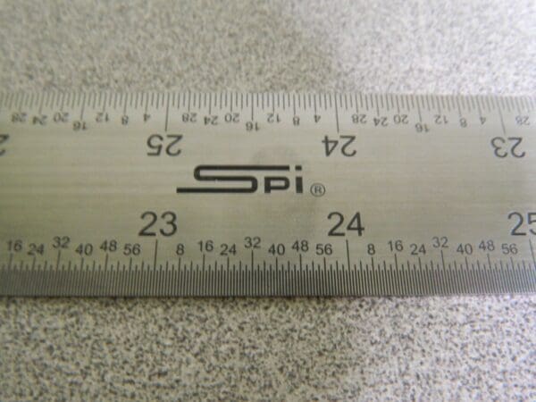 SPI Rigid Steel Rule 48" Long 1/64, 1/32, 1/16, 1/8" Graduation 91099044