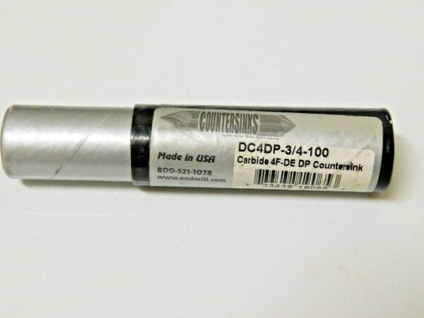 Melin Tool Double End Countersink Carbide 3/4" Diam x 100º 4FL DC4DP-3/4-100