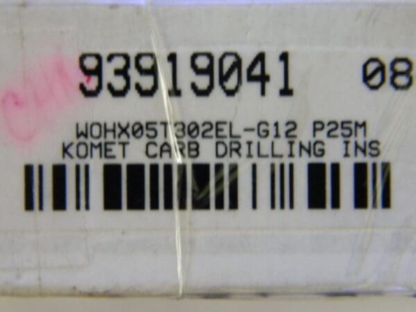 Komet Carbide Drilling Inserts WOHX05T302EL-G12 P25M Qty. 2 #93919041