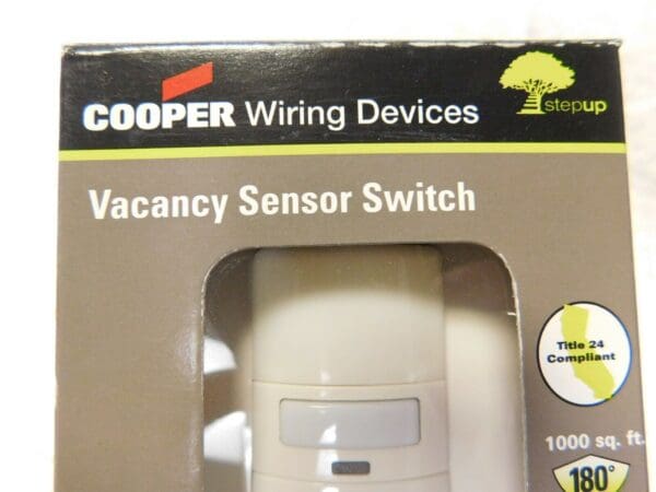 Cooper Wiring Devices Infrared Vacancy Sensor Wall Switch VS310U-LA