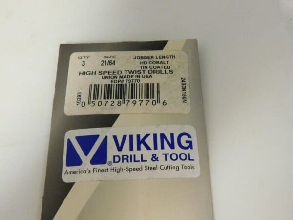 Viking Jobber Drill 21/64 135D QTY 3 57311987