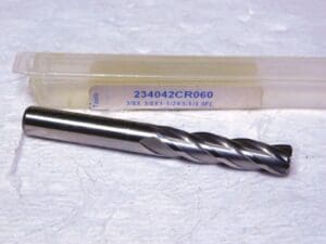 Controx HSSCO Corner Radius End Mill 3/8”Dia .060” Radius 1.5”LOC 234042.060R