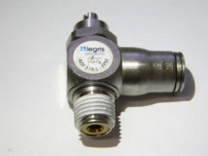 Legris Knobless Flow Control Valve 3/8" Tube OD x 1/4" NPT - Meter 7835 60 14