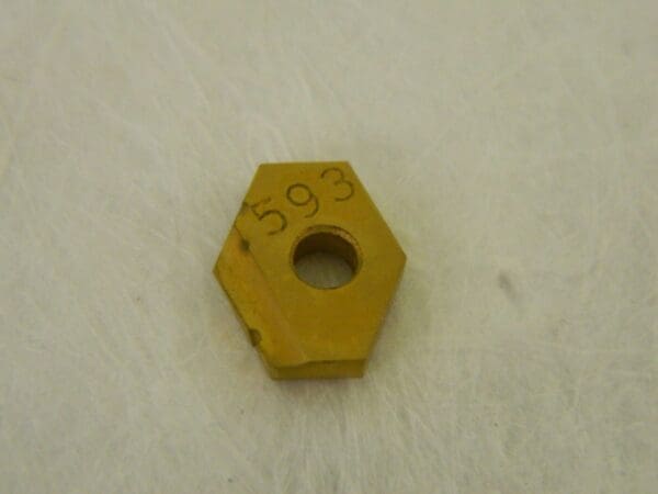 Madison Cutting Tools 0.593" T-15 TiN Duodex Indexable Insert 1150-421-00593