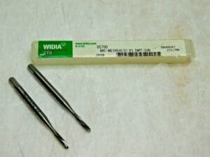 Widia GTD Spiral Flute Taps Series 8951 HSS M2.5 x 0.45" D3 3FL Qty 2 85700