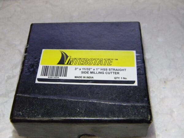 Interstate HSS Straight Side Milling Cutter 3" x 11/32" x 1" 03013224