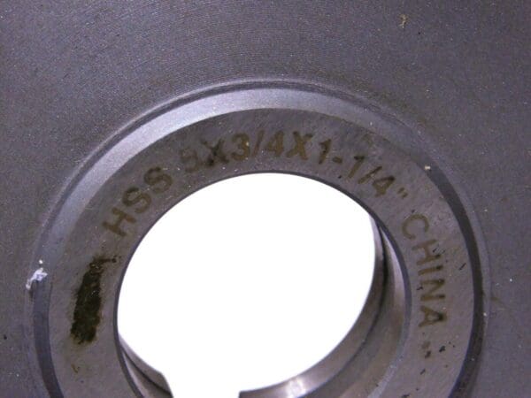 Interstate HSS Side Milling Cutter 5”Dia x 3/4”WOC x 1.25 Hole 301-5342