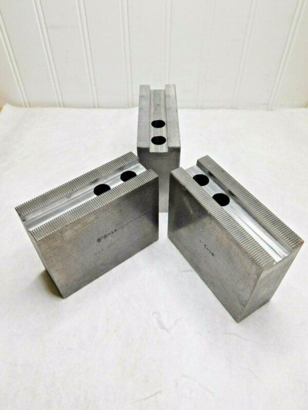 H & R Square Soft Lathe Chuck Jaws Serrated 1.5mm x 60° Qty 3 Pcs HR-81-3.5