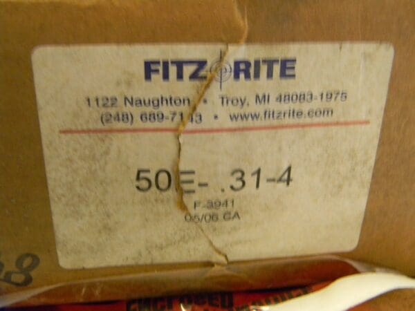 Fitz Rite Products End Mill Holder 50-E.31-4