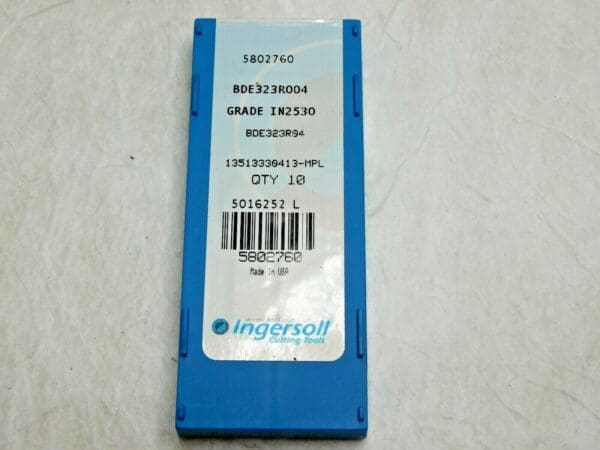 Ingersoll Carbide Milling Inserts BDE323R004 Grade IN2530 Qty 10 5802760