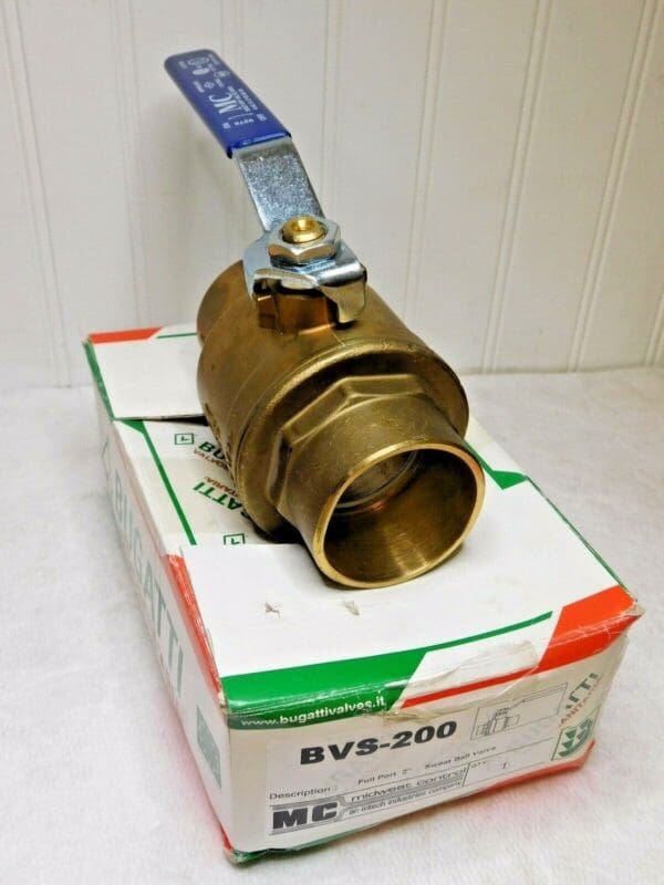 Midwest Control NSF Brass Ball Valve 2 Way 2" Full Port 600 WOG BVS-200