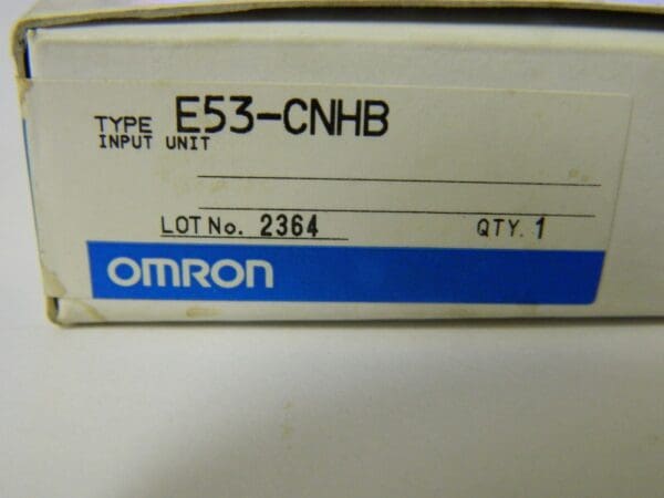 Omron Temperature Control #E53-CNHB