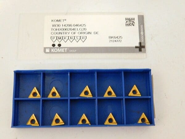 Komet Carbide Turning Inserts TOHX090204ELG20 Grade BK6425 Qty 10 W3014200046425