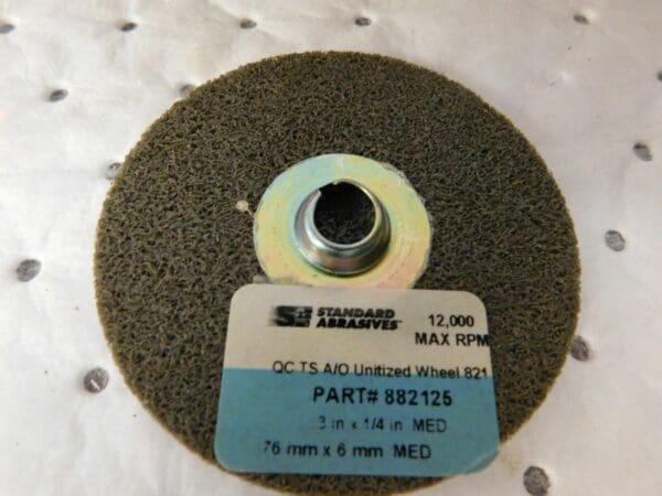 Standart Deburring Wheel Quick Change Attch 3" Diam 1/4 " Thick QTY 10 882125