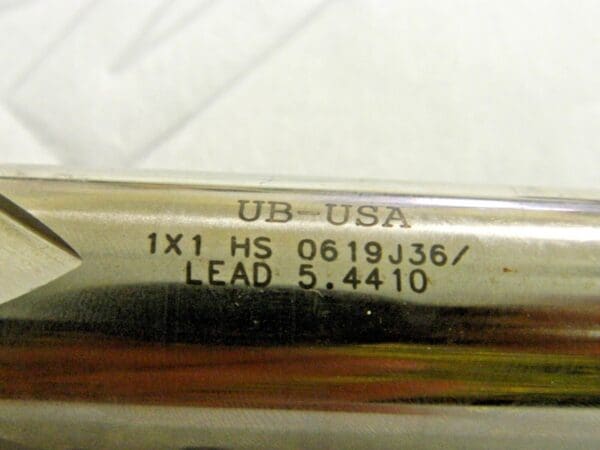 Union Butterfield End Mill Double End 1" x 1" x 1-5/8" x 6-3/8" 2FL 5110384