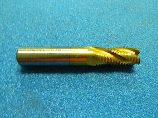 Interstate Cobalt End Mill 1/2" x 1/2" x 3" TiN Coated 4FL 01906338