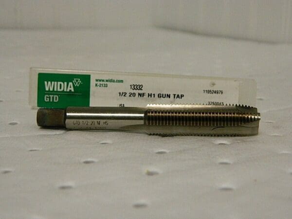 Widia Spiral Gun Tap Plug Chamfer 1/2"- 20 NF H1 3-Flute 13332