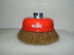 Hawk Crimped Steel Wire Cup Brush 5" Diam x M16x2 Hole Size 04186342