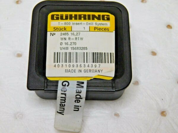 Guhring Indexable Insert Drill Series 2485 41/64" Diam x 8 mm OAL 9024850162700