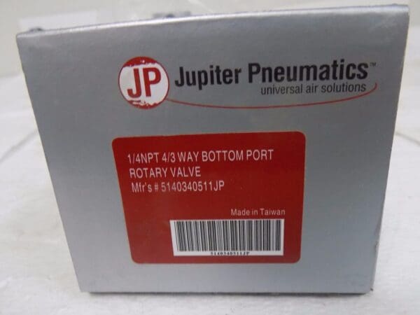 Jupiter Pneumatics Mechanical Rotary Valve 1/4" NPT 4-3 Position 5140340511JP