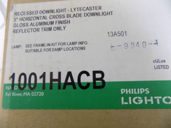 Philips Lightolier Aluminum Reflector Trim 5" Horizontal Crossblade 1001HACB