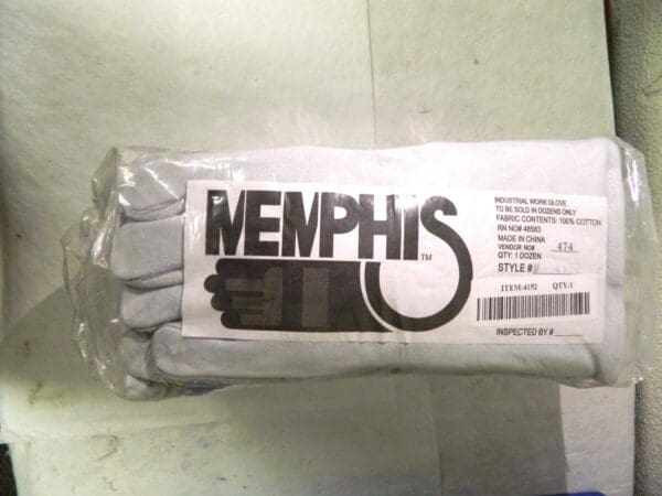 Memphis Regular Grade Shoulder Welder Gloves Cotton Lined Wing Thumb QTY 12 4152