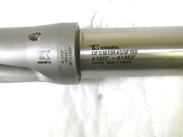 Kennametal Indexible Drill 1.813” Offset Up To 1.853” 4XD 1.5” Shk Dia 3800400