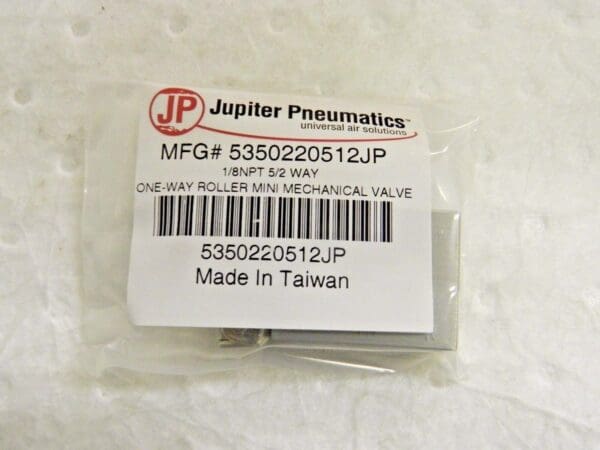 Jupiter Pneumatics 2 Position Mini Mechanical Valve 1/8" NPT 5-Way 5350220512JP