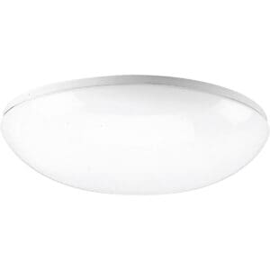 Progress Round Clouds 1 Light 18 inch White Close-to-Ceiling Light P7384-30