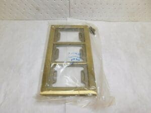 Thomas & Betts Steel City Brass Carpet Plate 3Gang 10-5/8" L x 6-1/8" W P643GCP