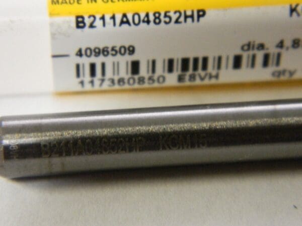 Kennametal #11 135° Solid Carbide Jobber Drill 4096509