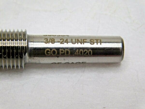 GF Gage Plug Thread Insert Go Gage without Handle 3/8-24UNF STI H037524GK