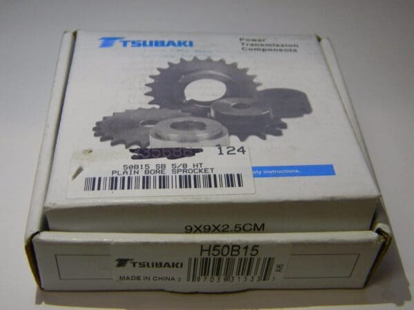 Tsubaki Plain Bore Sprocket 5/8" 15 Tooth Chain Size 50 H50B15