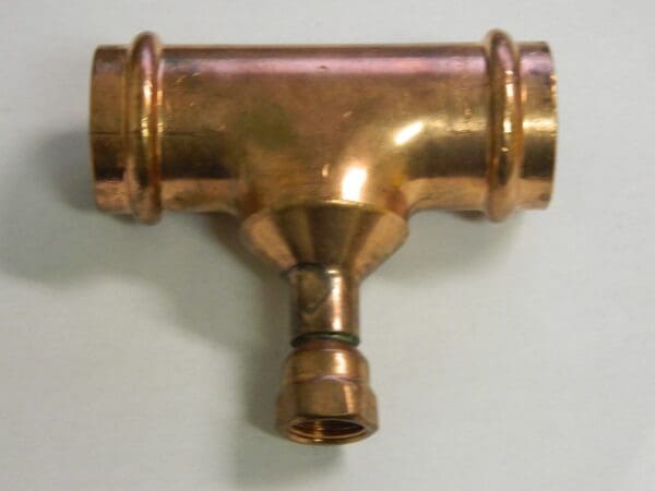 NIBCO 1-1/2 x 1-1/2 x 1/2" Cast Copper Pipe Tee B14725PC