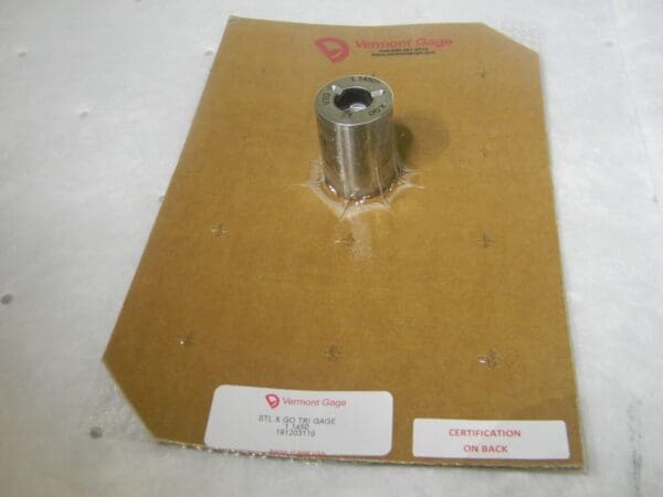 Vermont Gage Class X Plus Steel Pin Gage Go 1.1450” Plus Tolerance 191203110