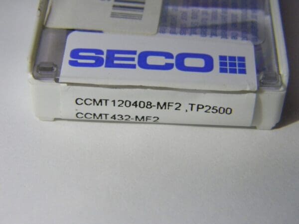 Seco Carbide Turning Inserts CCMT432 MF2 Grade TP2500 Qty 5 66837