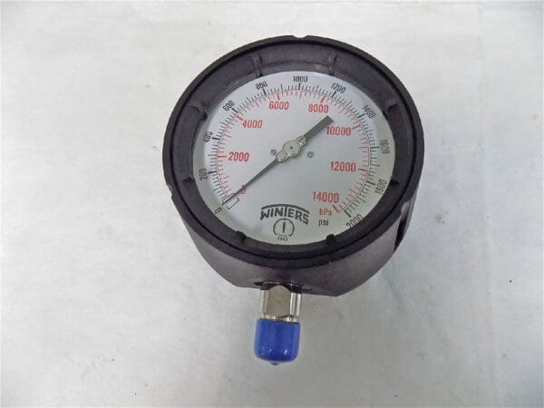 Winters Winters 4-1/2" Dial 1/4 Thread 0-15 Scale Range Pressure Gauge PPC5072