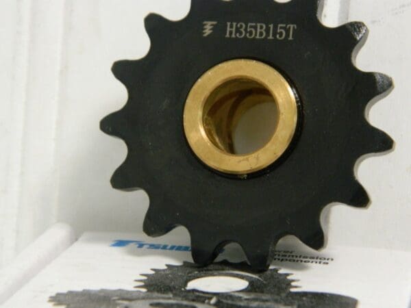 Tsubaki Min Plain Bore Sprocket 15 Teeth 3/8" Chain Pitch Chain Size 35 H35B15T