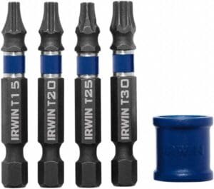 Irwin 5 Piece Torx Tip Power Screwdiver Bit Set 1903761