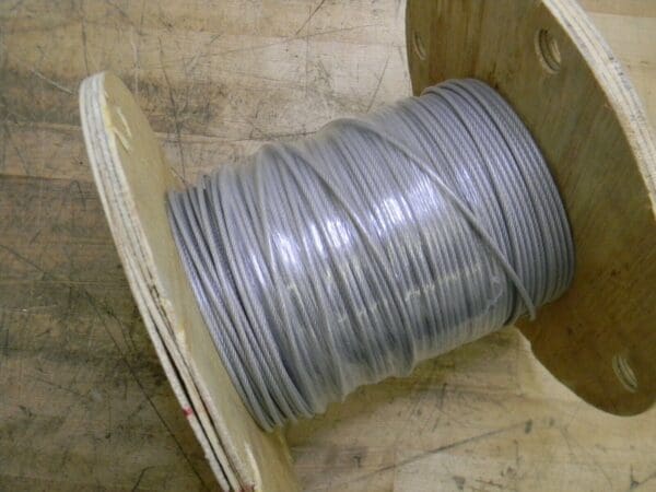 100 Ft. Spool of Stainless Steel Nylon Coated Cable 1/8" Diam. 7 x 7 Strand Core