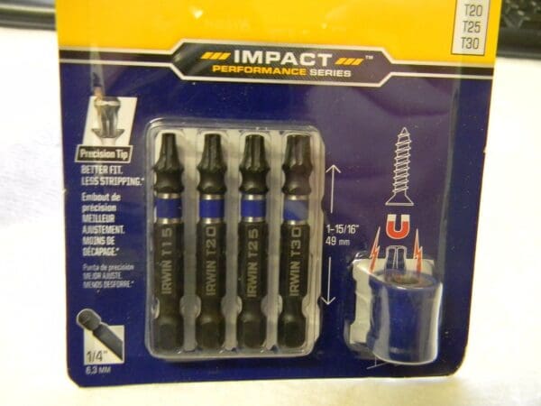 Irwin 5 Piece Torx Tip Power Screwdiver Bit Set 1903761