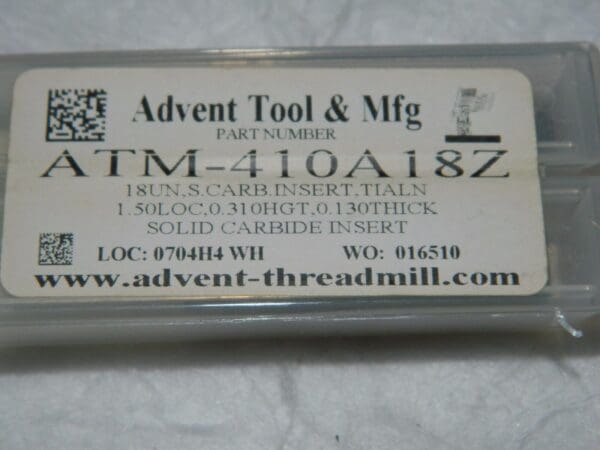 Advent Tool Carbide Inserts 2 Pack ATM-410A18Z