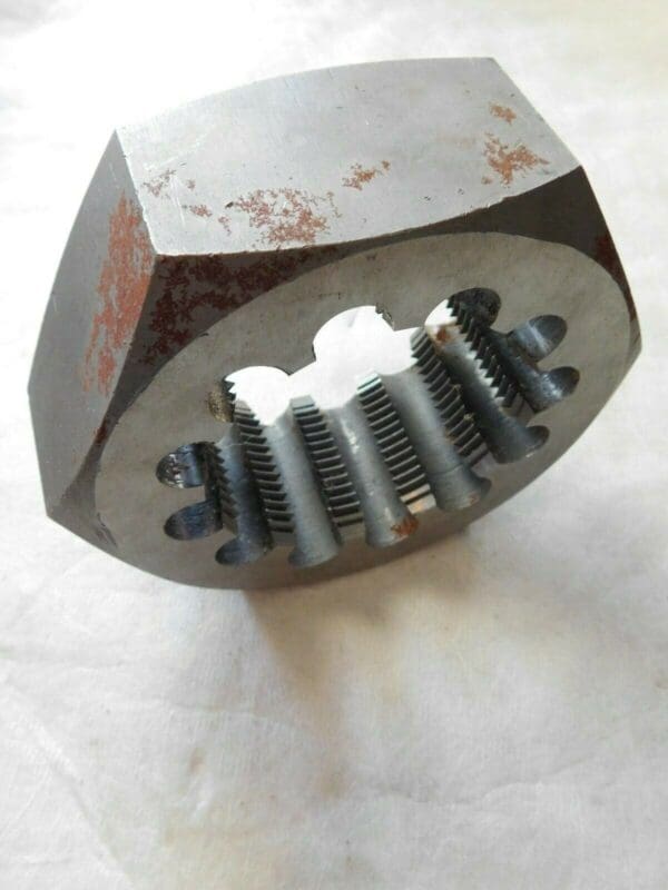 Interstate Hex Rethreading Die Carbon Steel RH 5" Diam 3-1/8 - 8 UNS 079770897