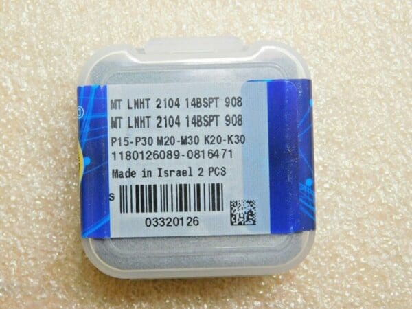 Iscar Carbide Threading Inserts MT LNHT 2104 14BSPT Grade IC908 Qty 2 3320126