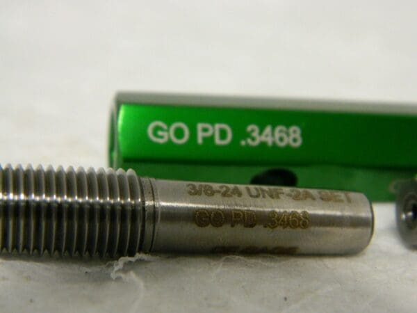 GF Gage Go/No Go Truncated Taperlock Thread Gage 3/8-24 UNF-2A S0375242AS