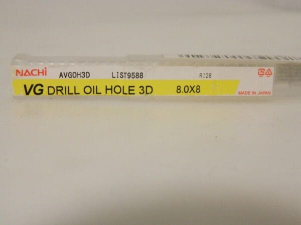 Nachi VG Drill Oil Hole 3D 8.0 x 8 1405970