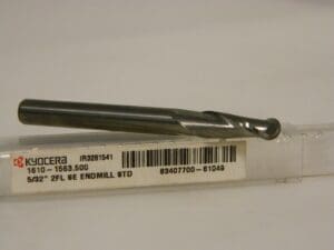 Kyocera Standard Length Square End Mill 5/32" 2-Flute Qty 2 1610-1563.500