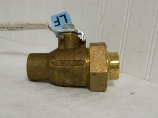 Apollo Bronze Single Union Ends Ball Valve 1-1/4" Pipe Standard Port 70LF40601