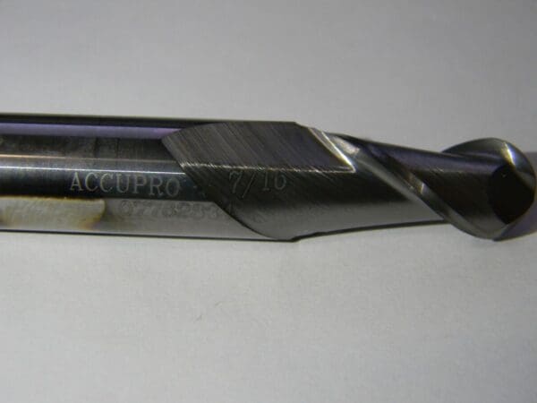 Accupro 7/16" x 1/2" x 7/8" x 4" Carb 2FL Double Ball End Mill QTY 2 07762834