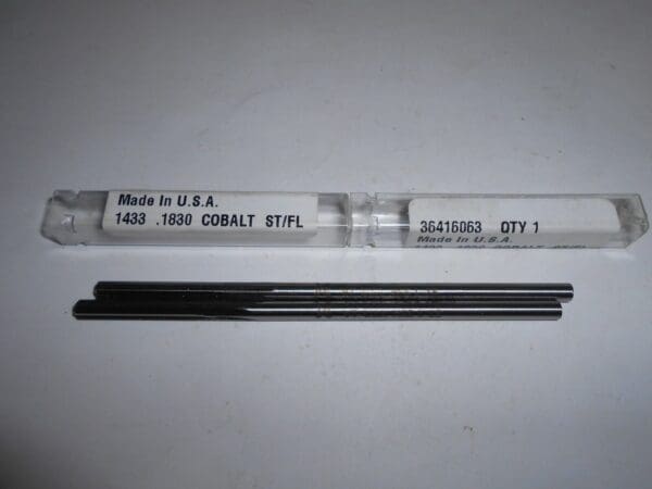 Yankee 36416063 1433 .1830" Dia. Straight Flute Cobalt Reamer Qty. 2 USA